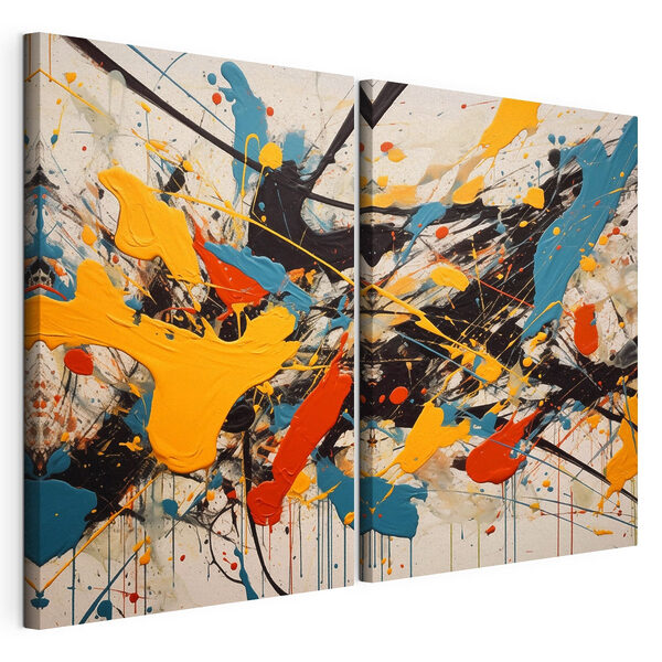 Impression sur toile modulaire Peinture de différentes couleurs
