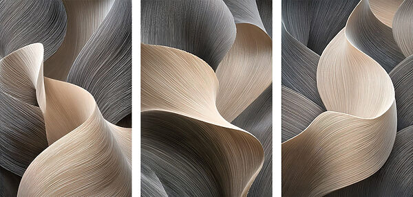 Natural curves in soft, muted tones Natural curves in soft, muted tones