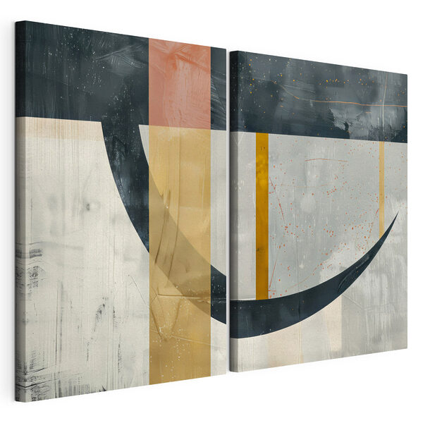 Deux œuvres d'art Impression sur toile modulaire Deux œuvres d'art