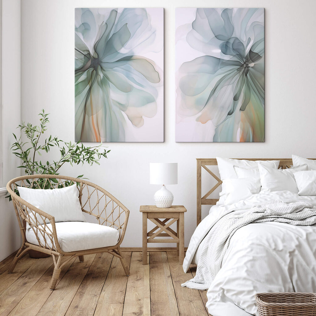 Soft, fluid blossoms in gentle colors Soft, fluid blossoms in gentle colors