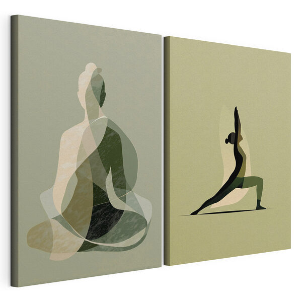 Impression sur toile modulaire Une femme faisant du yoga (UGS : m30012) Impression sur toile modulaire Impression sur toile modulaire Une femme faisant du yoga (UGS : m30012)