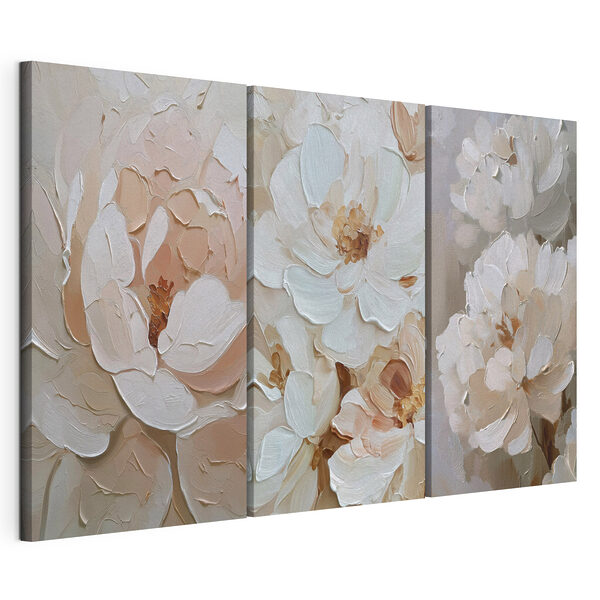 Collage de fleurs Impression sur toile modulaire Collage de fleurs