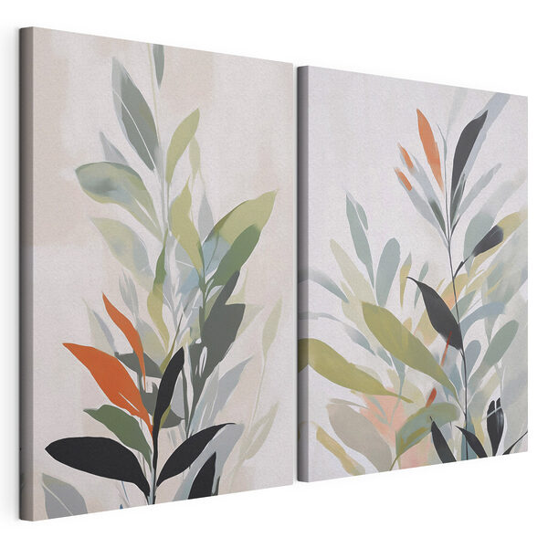 Peinture représentant une plante Impression sur toile modulaire Peinture représentant une plante