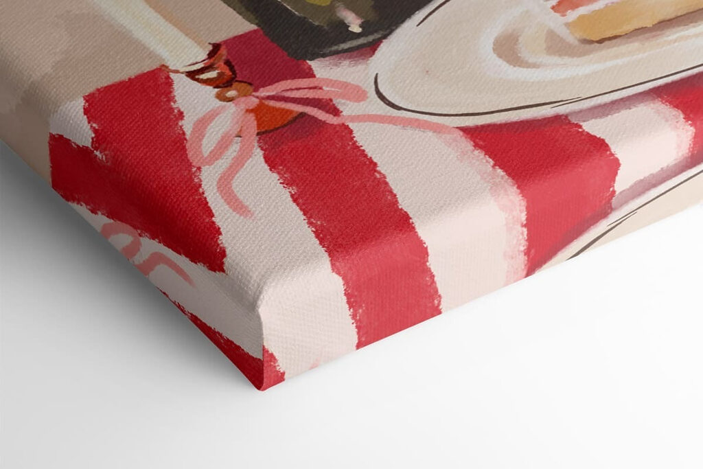 Collage of a woman holding a bouquet of roses and a candle Collage of a woman holding a bouquet of roses and a candle