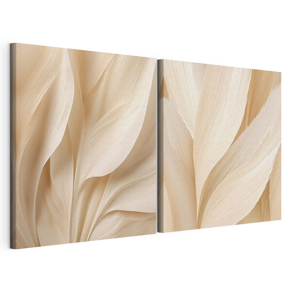 Des courbes délicates dans des tons doux Impression sur toile modulaire Des courbes délicates dans des tons doux