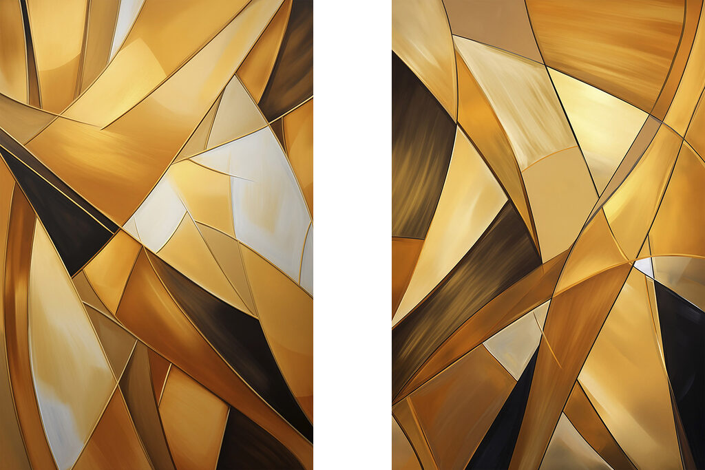 Dynamic shapes in warm tones Dynamic shapes in warm tones