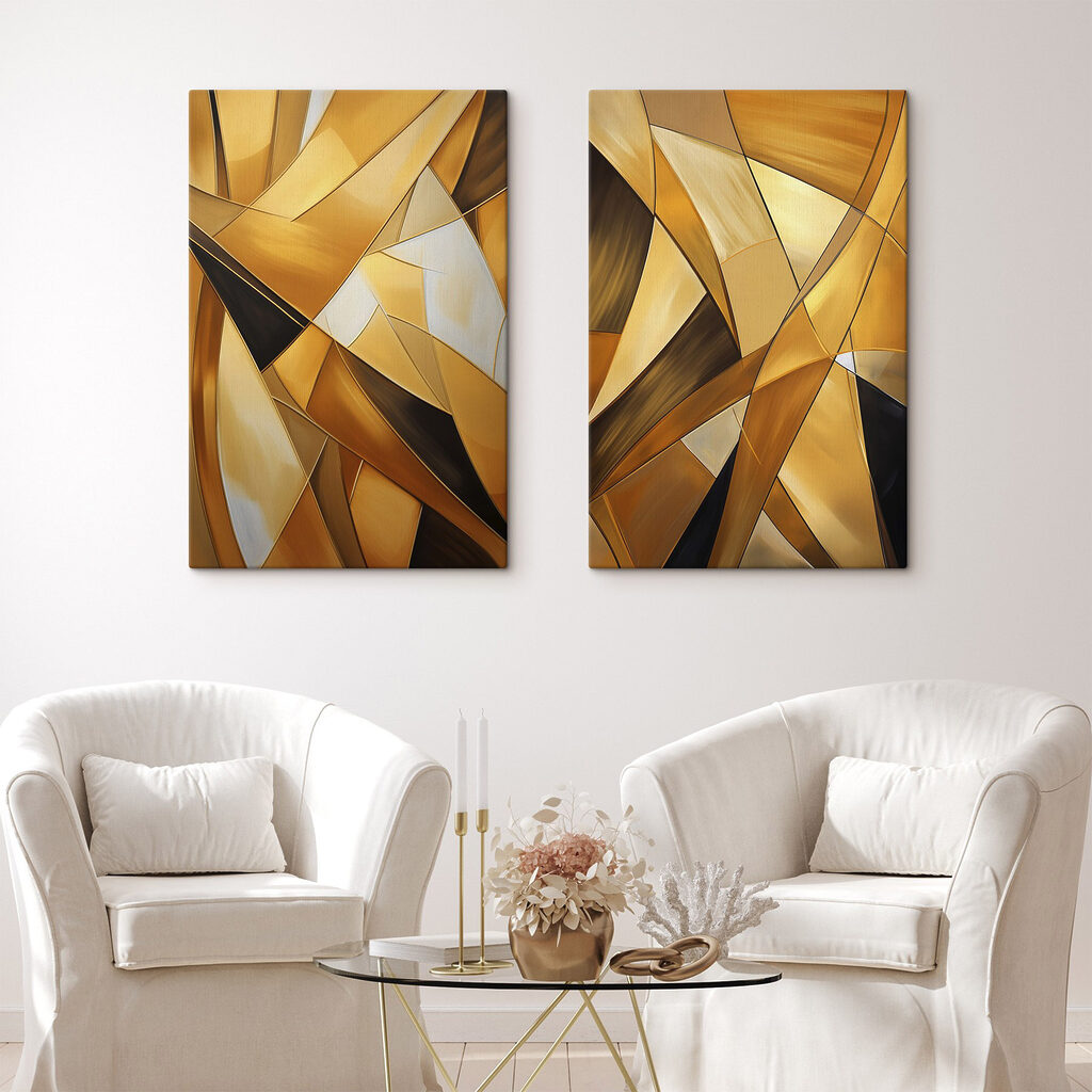 Dynamic shapes in warm tones Dynamic shapes in warm tones