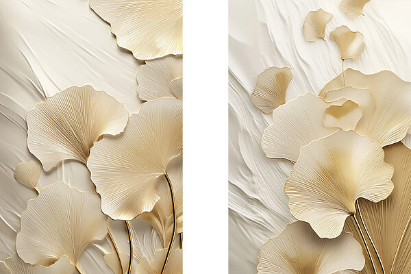 Delicate leaves in soft tones Delicate leaves in soft tones