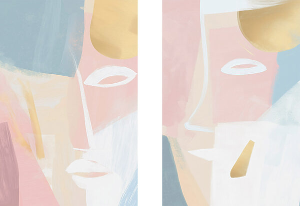 Painting of a face Painting of a face