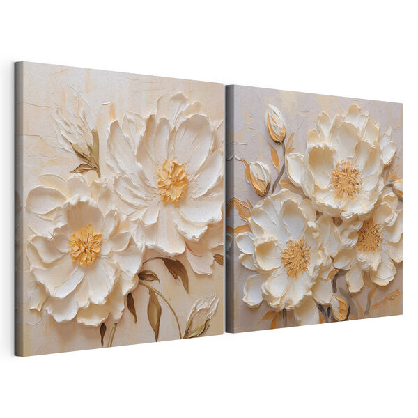 Peinture de fleurs sur toile Impression sur toile modulaire Peinture de fleurs sur toile