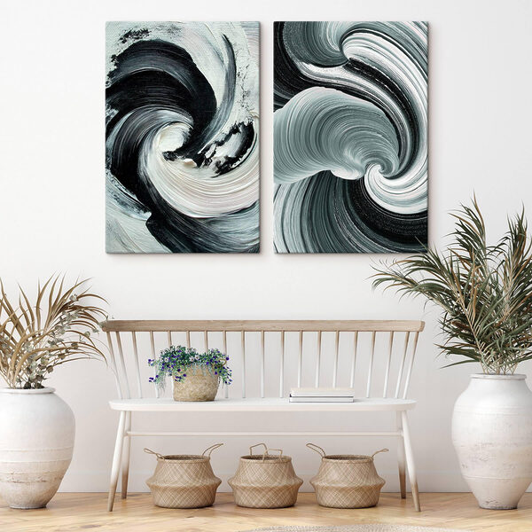 Dynamic swirls of monochrome colors Dynamic swirls of monochrome colors