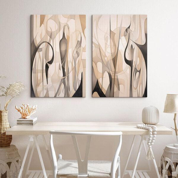 Pair of art pieces Pair of art pieces