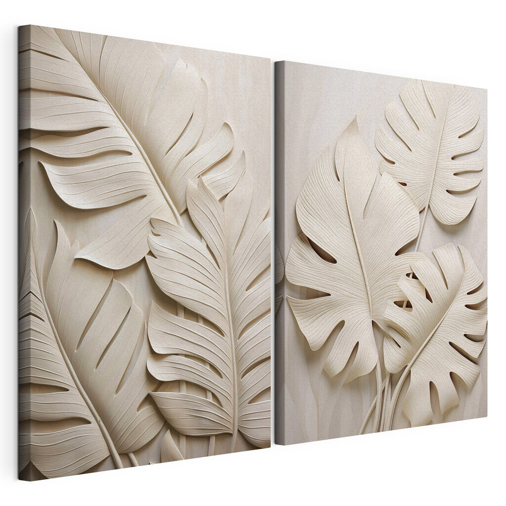 Elegant leaves in soft tones Elegant leaves in soft tones