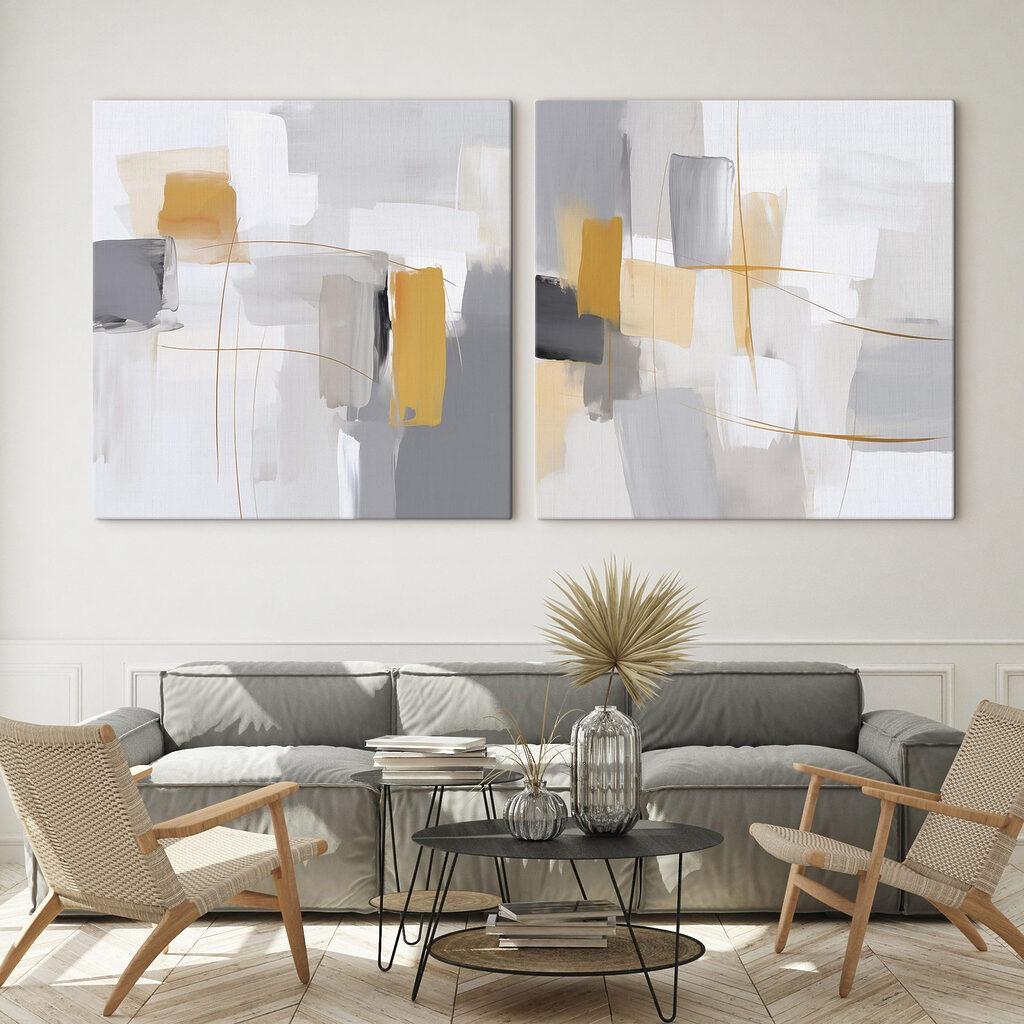 Pair of art pieces Pair of art pieces
