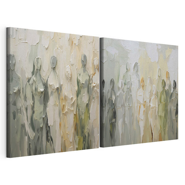 Impression sur toile modulaire Tableau représentant un groupe de personnes