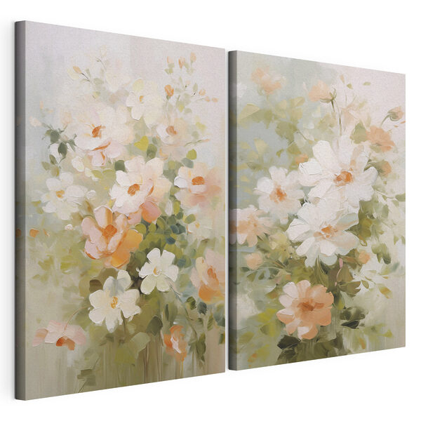 Peinture de fleurs sur toile Impression sur toile modulaire Peinture de fleurs sur toile
