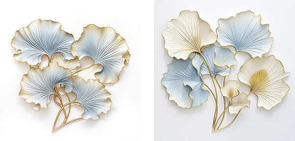 Delicate leaves in soothing colors Delicate leaves in soothing colors