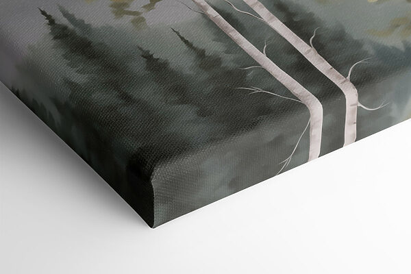 Painting of mountains and trees Painting of mountains and trees