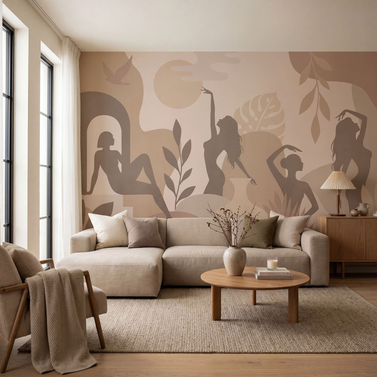 Silhouettes de femmes et plantes Silhouettes de femmes et plantes
