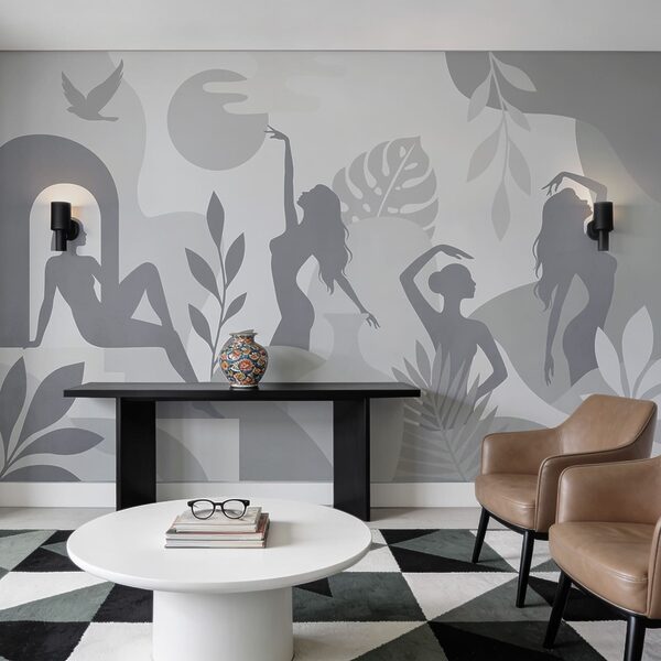 Des formes éthérées dans un décor paisible Des formes éthérées dans un décor paisible