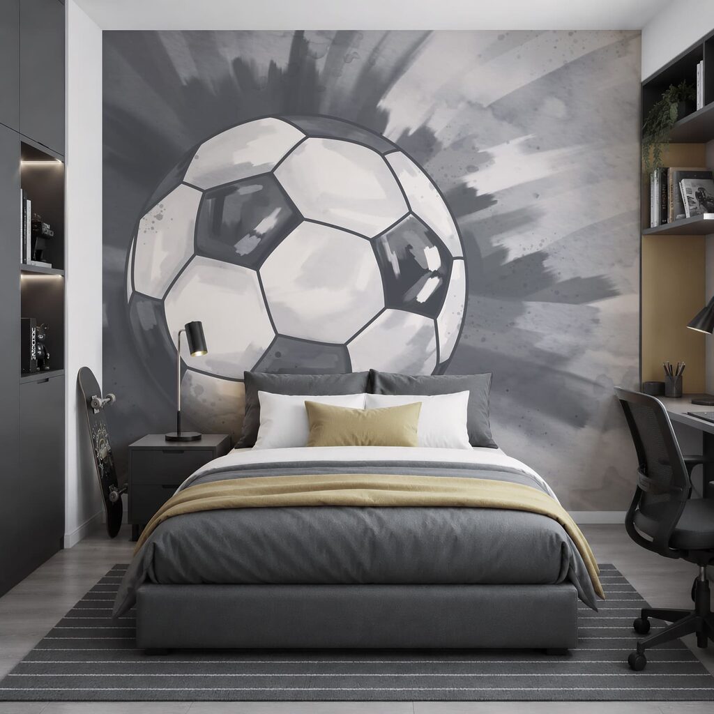 Ballon de football en l'air Ballon de football en l'air