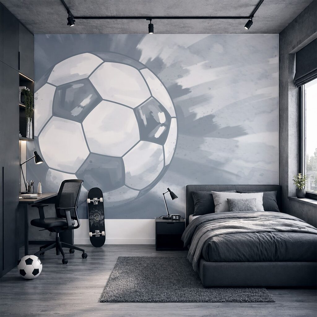 Ballon de football en l'air Ballon de football en l'air