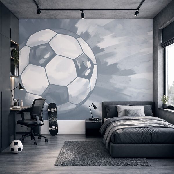 Ballon de football en l'air Ballon de football en l'air