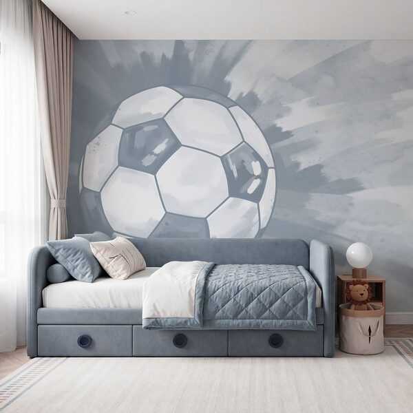 Ballon de football en l'air Ballon de football en l'air