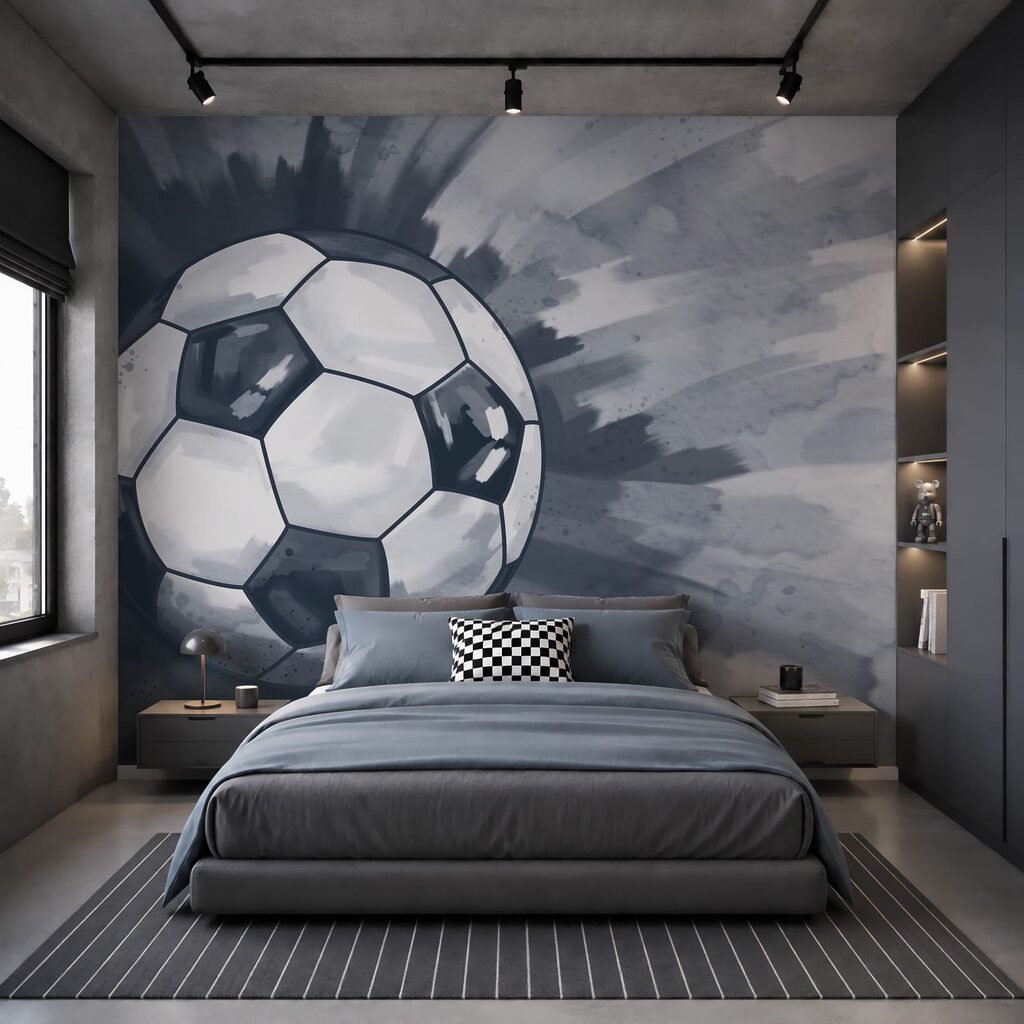 Ballon de football en l'air Ballon de football en l'air