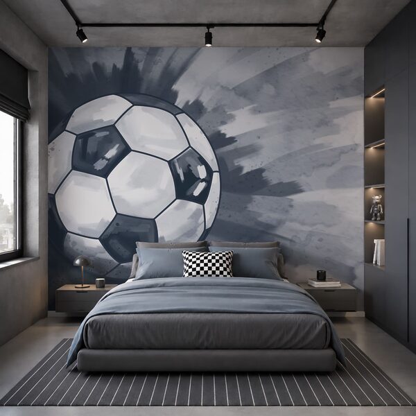 Ballon de football en l'air Ballon de football en l'air