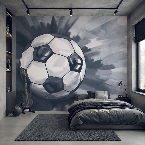 Ballon de football en l'air Ballon de football en l'air
