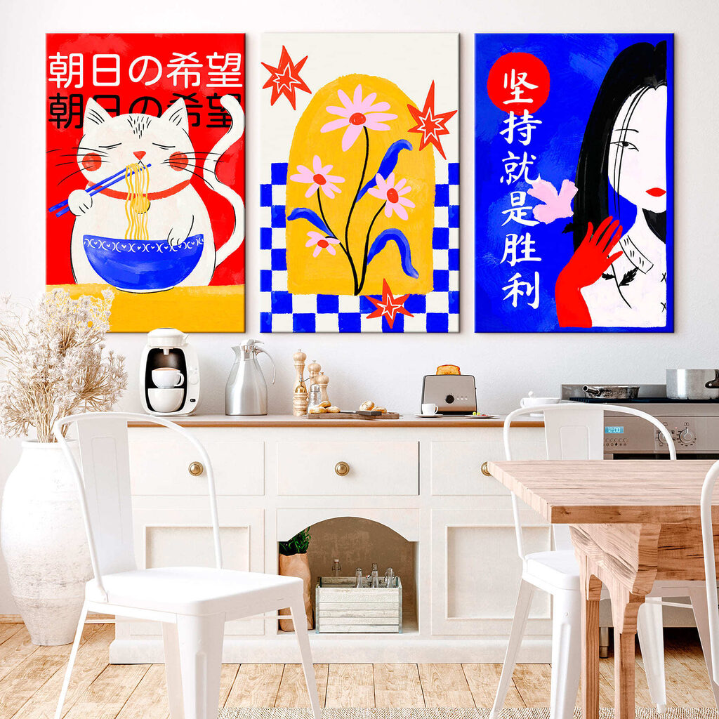 Group of paintings with flowers Group of paintings with flowers