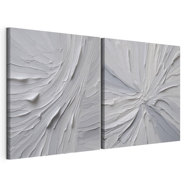 Des textures fluides aux teintes douces Impression sur toile modulaire Des textures fluides aux teintes douces