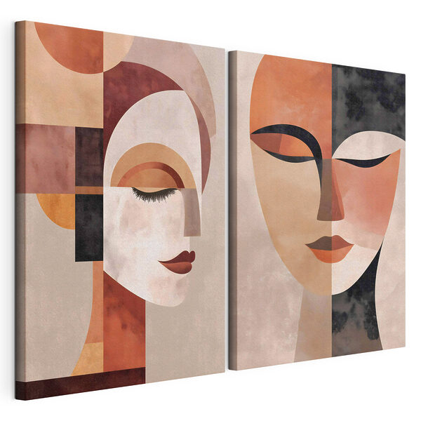 Quelques visages de femmes Impression sur toile modulaire Quelques visages de femmes