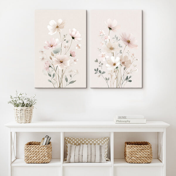 Couple of flowers on a white background Couple of flowers on a white background