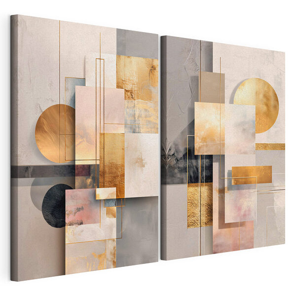 Collage artistique Impression sur toile modulaire Collage artistique