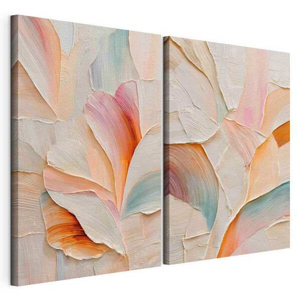 Collage de fleurs Impression sur toile modulaire Collage de fleurs