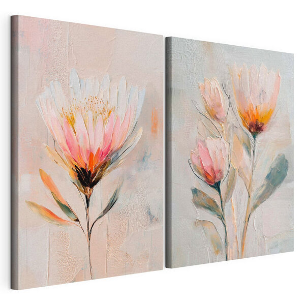 Peinture de fleurs sur toile Impression sur toile modulaire Peinture de fleurs sur toile
