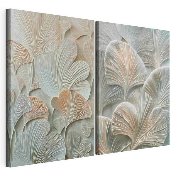 - Les motifs délicats créés par la nature Impression sur toile modulaire - Les motifs délicats créés par la nature
