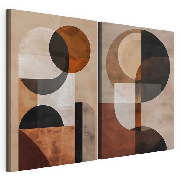 Paire d'œuvres d'art Impression sur toile modulaire Paire d'œuvres d'art