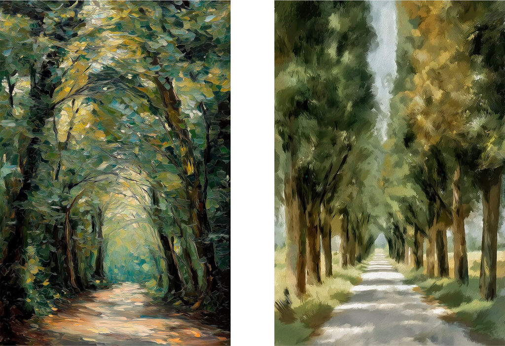 Path with trees on it Path with trees on it