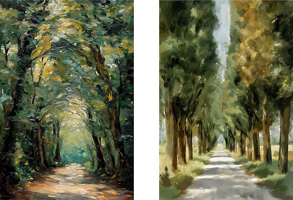 Path with trees on it Path with trees on it