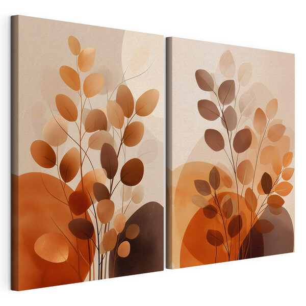 Impression sur toile modulaire - Les teintes douces de la beauté de la nature