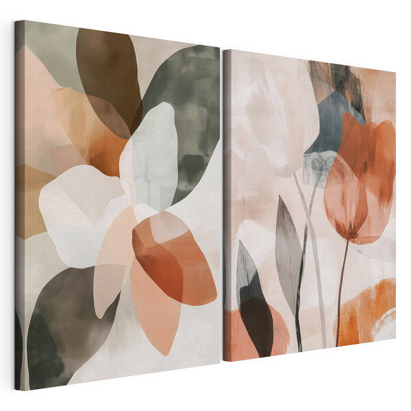 Impression sur toile modulaire Des teintes délicates se marient en une douce harmonie