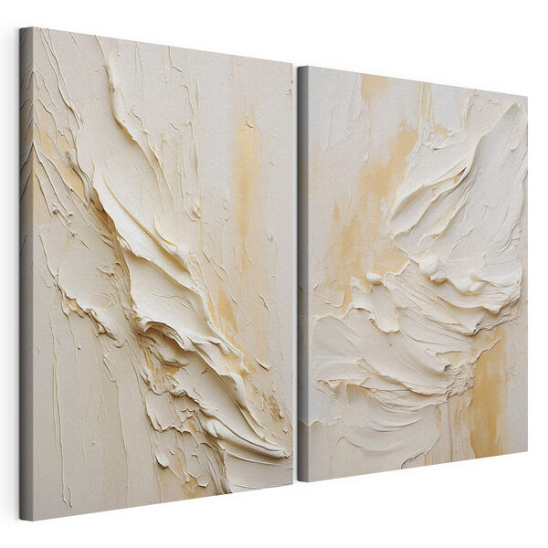Couches abstraites aux tons neutres et doux Impression sur toile modulaire Couches abstraites aux tons neutres et doux