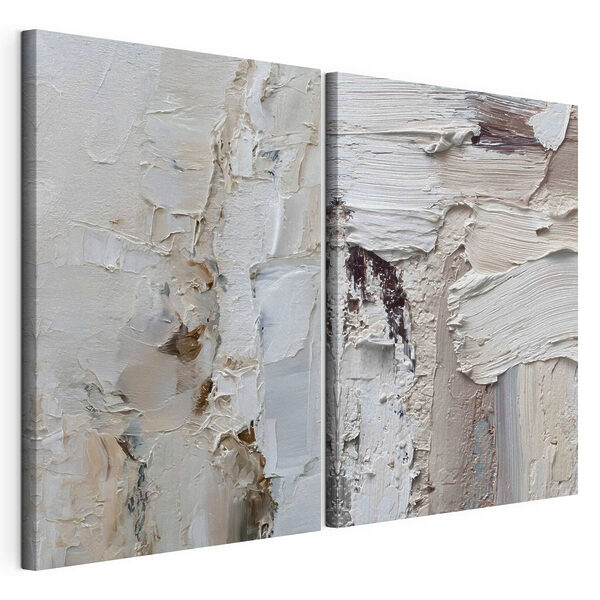 Des tons doux et des textures fluides s'harmonisent Impression sur toile modulaire Des tons doux et des textures fluides s'harmonisent