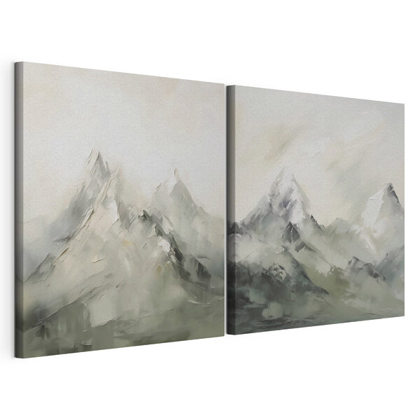 Peinture représentant une montagne Impression sur toile modulaire Peinture représentant une montagne