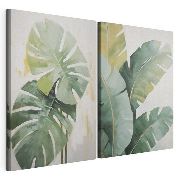 Peinture représentant une plante Impression sur toile modulaire Peinture représentant une plante