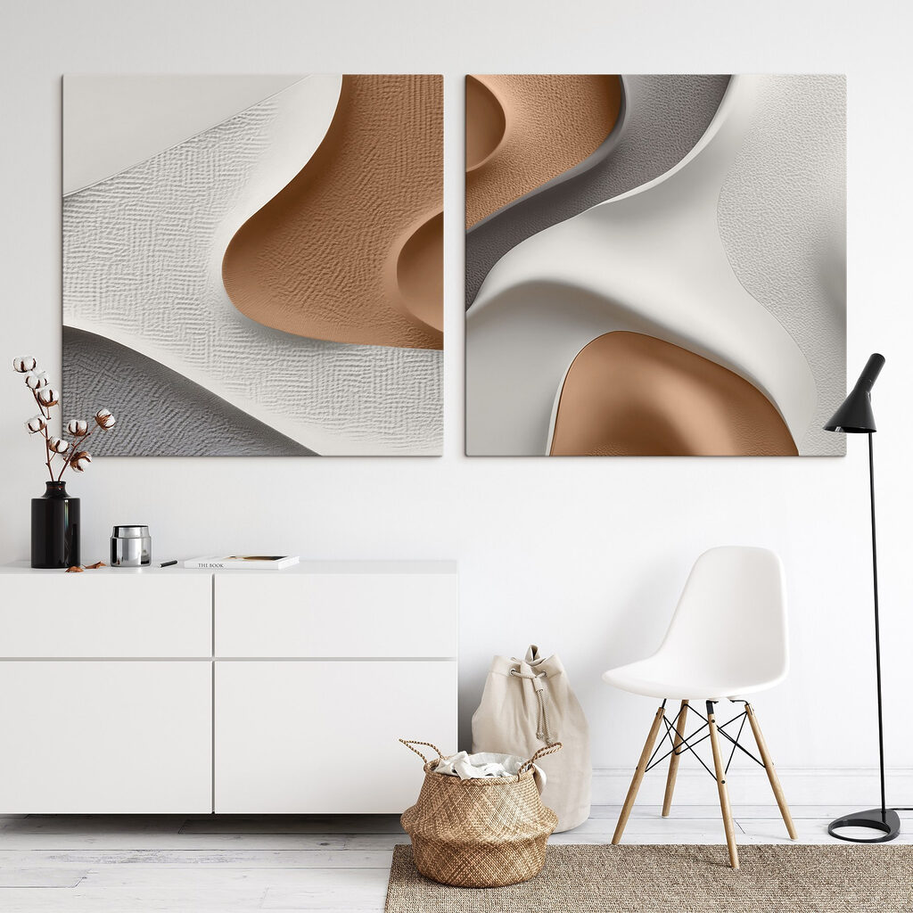 Elegant curves in contrasting shades Elegant curves in contrasting shades