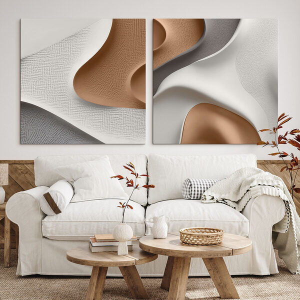 Elegant curves in contrasting shades Elegant curves in contrasting shades